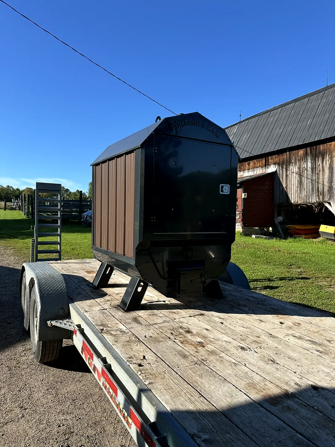 Loaded on the trailer for delivery